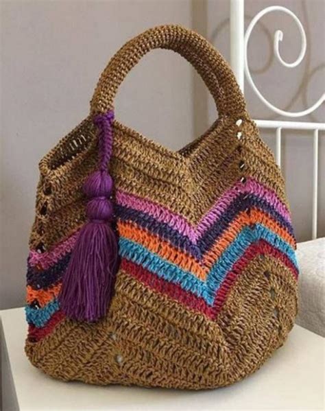 bolsa sacola grande em croche